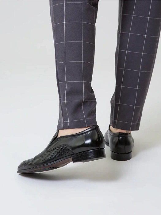 Мужские туфли BRUNO RENZONI  черные, артикул 5529B-916A