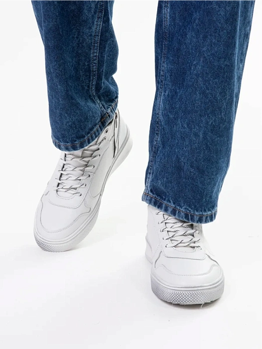 Мужские кеды STROBBS белые, артикул C9246-6