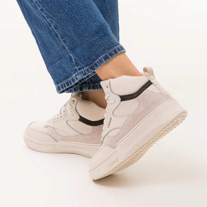 Женские ботинки basic STROBBS бежевые, артикул F8456-16