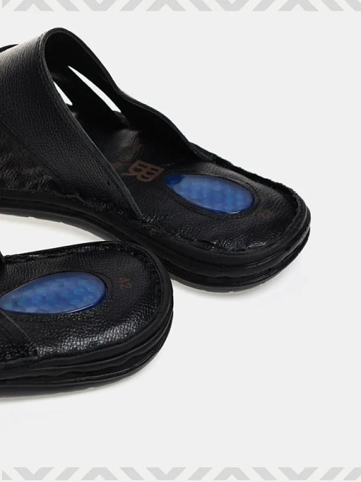 Мужские шлепанцы BRUNO RENZONI  черные, артикул M-23477-001