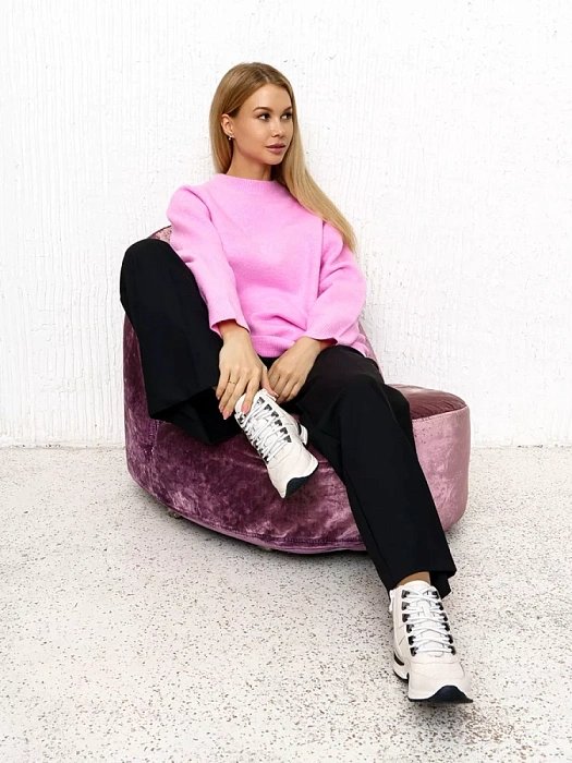 Женские ботинки basic eObuv белые, артикул 9-75256-41-144