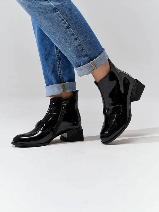 Женские ботильоны FEDERICA RODARI черные, артикул 16E-WE21698-2