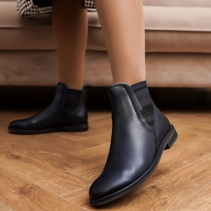 Женские челси MARCO TOZZI синие, артикул 2-25366-41-805