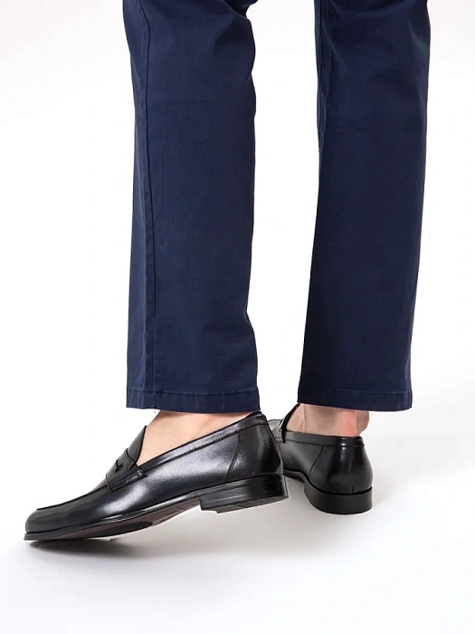 Мужские лоферы BRUNO RENZONI  синие, артикул F238AB-19B