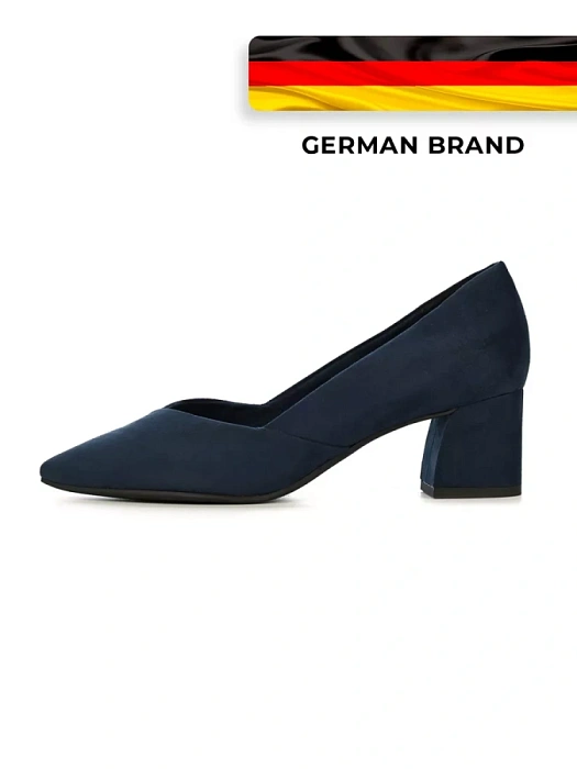 Женские туфли лодочки basic MARCO TOZZI синие, артикул 2-22425-42-805