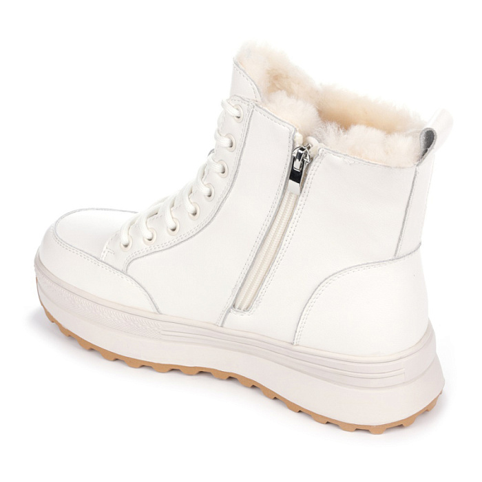 Женские ботинки basic Donna Daniella  белые, артикул 22W12-15-120Z
