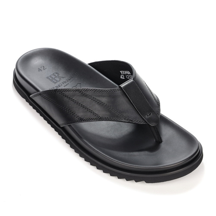 Мужские слайдеры BRUNO RENZONI  черные, артикул YD048A