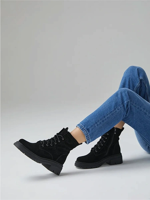 Женские ботинки basic FEDERICA RODARI черные, артикул 7E-3H478-907