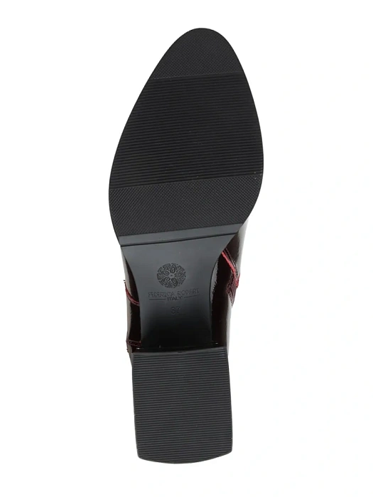 Женские ботильоны FEDERICA RODARI бордовые, артикул 38E-HF25-6195R2