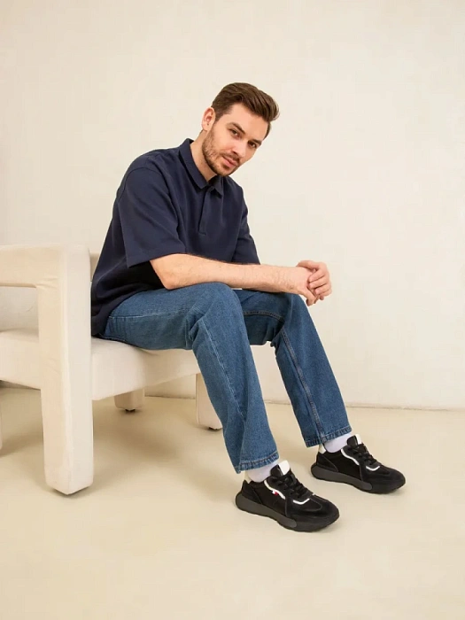 Мужские кроссовки BRUNO RENZONI  черные, артикул ZCA8980T-B9