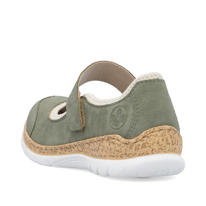 Женские туфли basic RIEKER зеленые, артикул N42B0-52