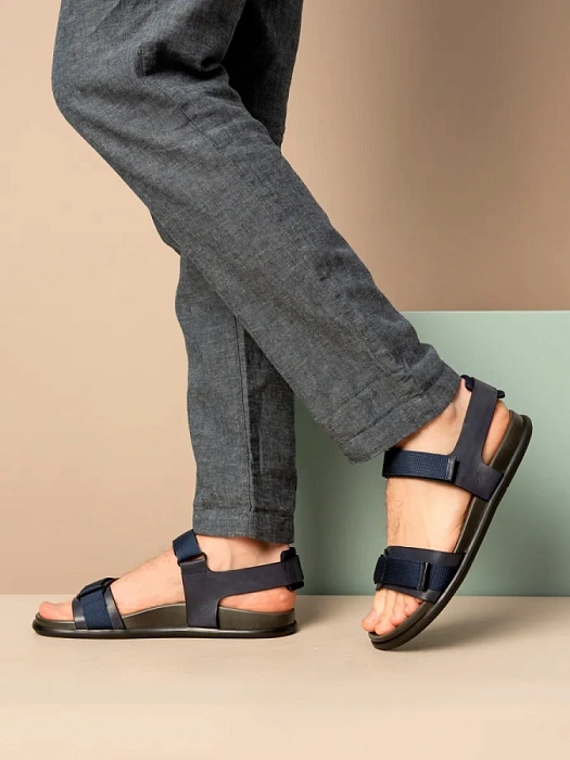 Мужские сандалии BRUNO RENZONI  синие, артикул YD023A