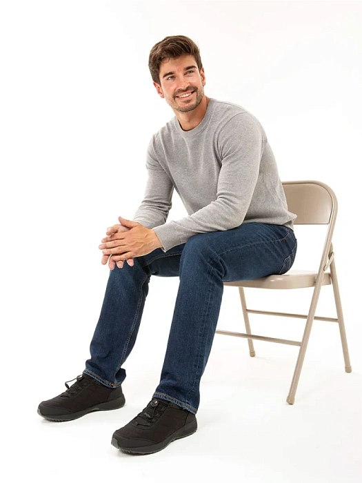 Мужские кроссовки BRUNO RENZONI  черные, артикул 148084/10-01BR