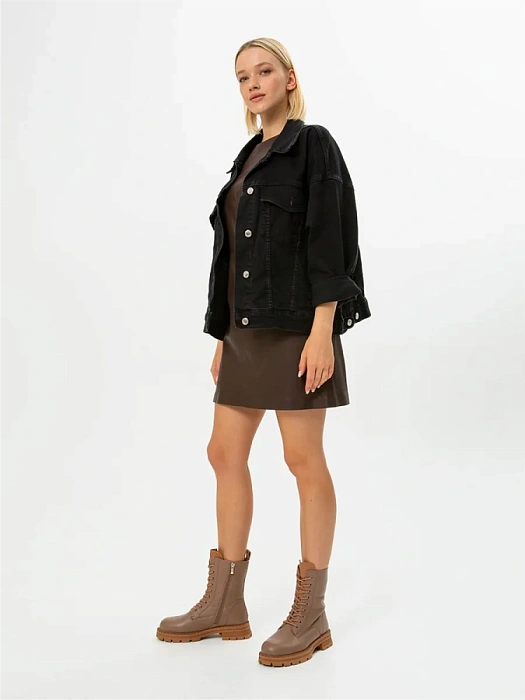 Женские берцы Donna Daniella  бежевые, артикул 22W10-26-108Z