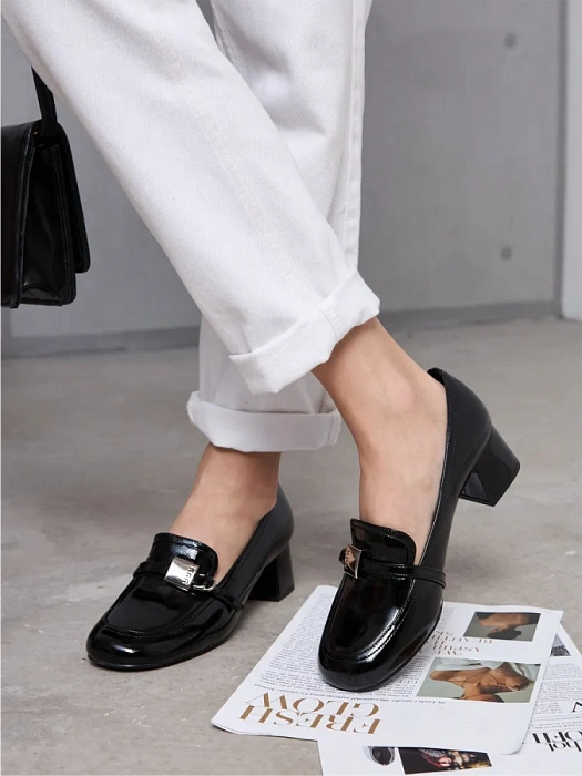 Женские туфли SOFIA-ALEXANDRA черные, артикул 38E-HF1386-B1539D1-25W