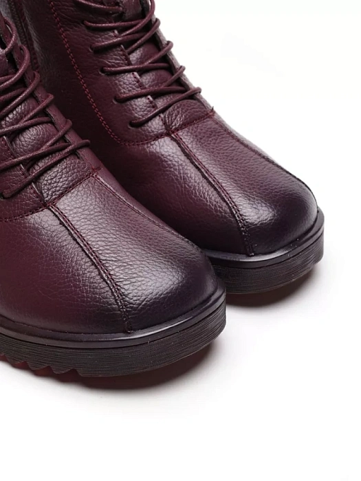 Женские ботинки eObuv бордовые, артикул CTW21-BWL3006-3(Q)