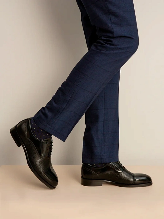 Мужские оксфорды BRUNO RENZONI  черные, артикул 5408A-910F-1