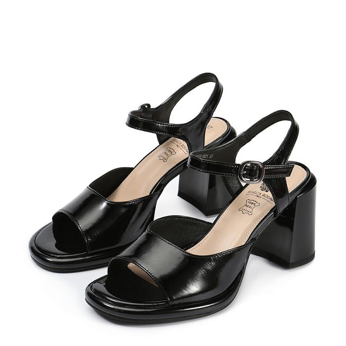 Женские босоножки  FEDERICA RODARI черные, артикул 7E-4H926-1621