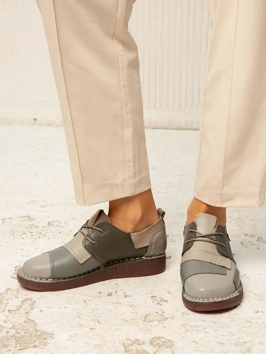 Женские туфли eObuv серые, артикул DB8370-4