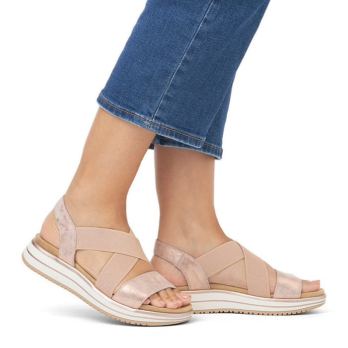 Женские сандалии REMONTE розовые, артикул D1J50-31