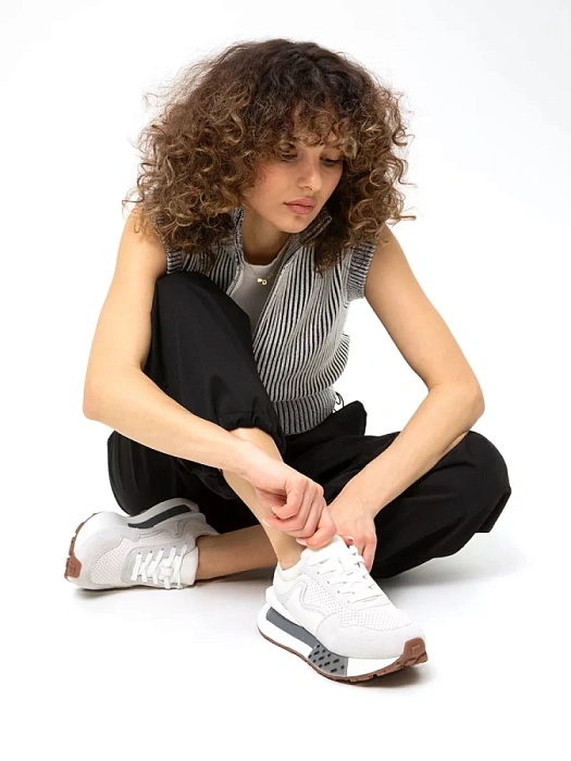 Женские кроссовки SOFIA-ALEXANDRA белые, артикул SA16796-WT