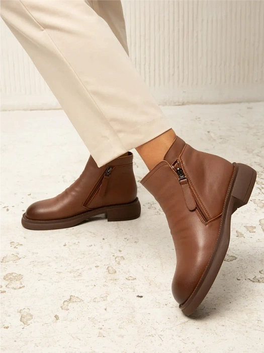 Женские ботинки eObuv коричневые, артикул EO42-DBV24-4-303