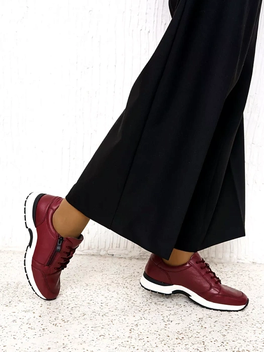 Женские кроссовки eObuv бордовые, артикул 9-73755-41-540