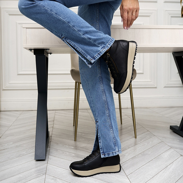 Женские ботинки basic RIEKER черные, артикул N4050-00