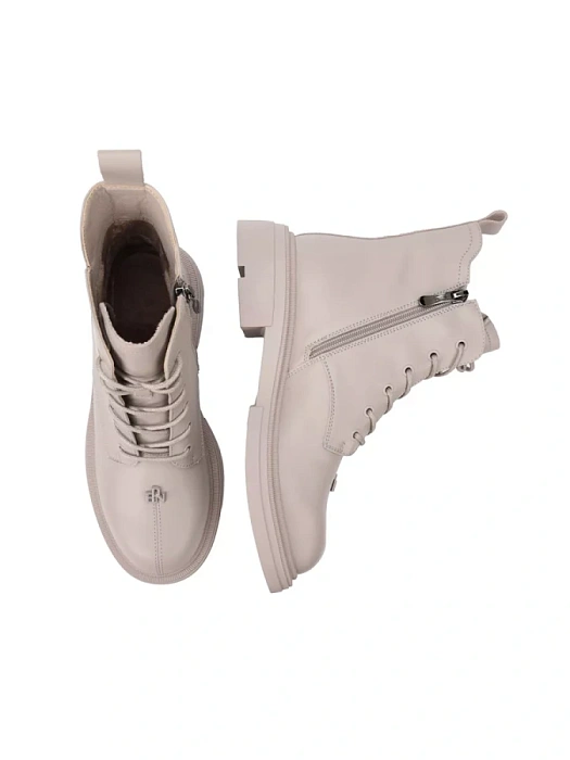 Женские ботинки basic Donna Daniella  бежевые, артикул MV995-011