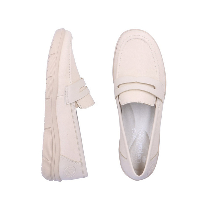 Женские лоферы RIEKER бежевые, артикул L7455-60