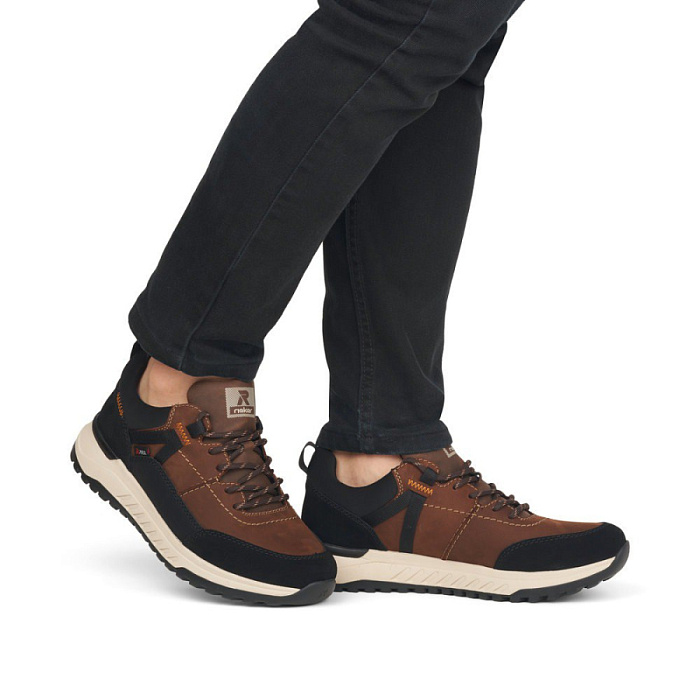 Мужские кроссовки RIEKER коричневые, артикул U0100-22