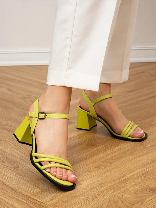 Женские босоножки  FEDERICA RODARI зеленые, артикул 17E-H408-CT5-2Q