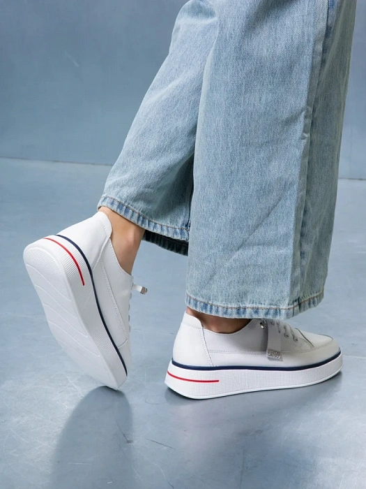 Женские кеды SOFIA-ALEXANDRA белые, артикул SA16479-WB/8-1