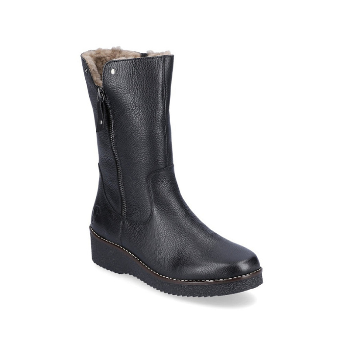 Женские полусапоги RIEKER черные, артикул Y4653-00
