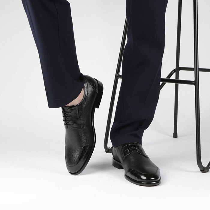Мужские туфли basic BRUNO RENZONI  черные, артикул F7861A-01A