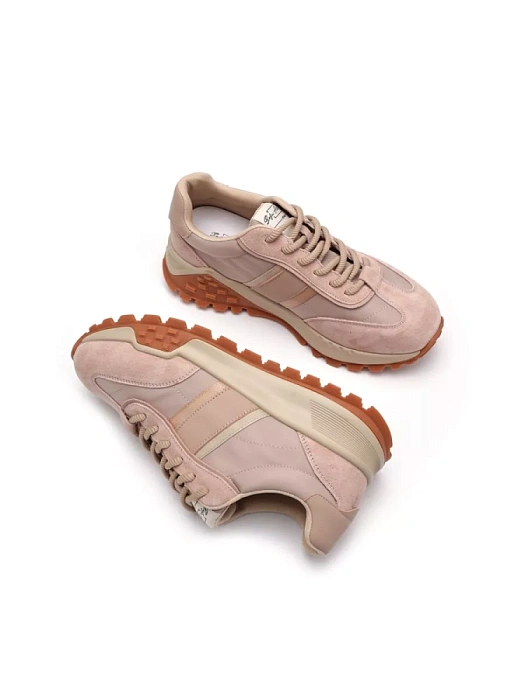 Женские кроссовки SOFIA-ALEXANDRA бежевые, артикул SA16523-WT-1