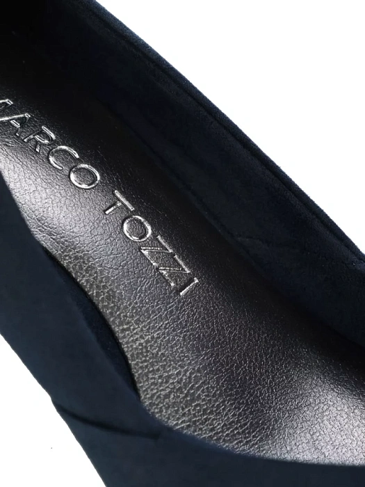 Женские туфли лодочки basic MARCO TOZZI синие, артикул 2-22425-42-805