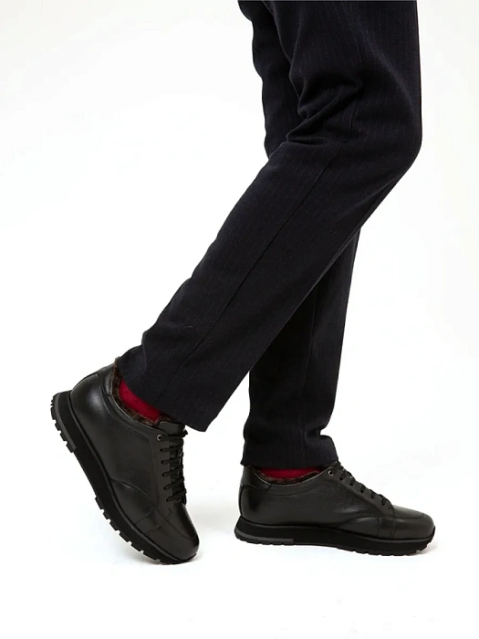 Мужские кроссовки BRUNO RENZONI  черные, артикул M149A-83A-M