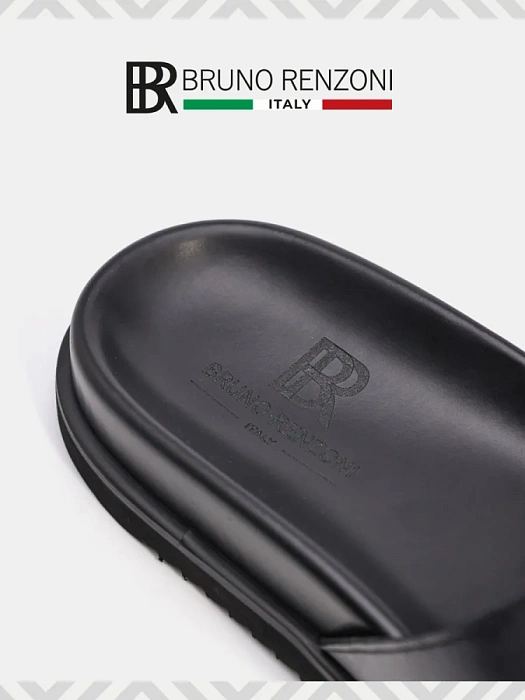 Мужские шлепанцы BRUNO RENZONI  серые, артикул TK702-7-H7