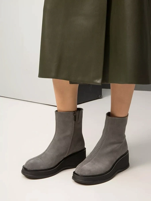 Женские ботинки basic SOFIA-ALEXANDRA серые, артикул 17E-Z16490-B01A