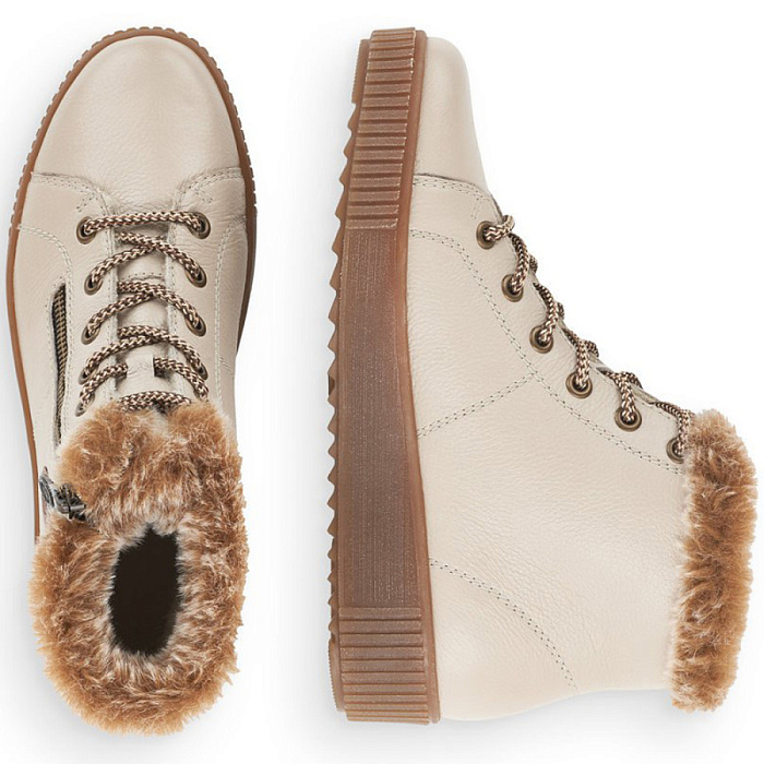 Женские ботинки REMONTE белые, артикул R7980-80