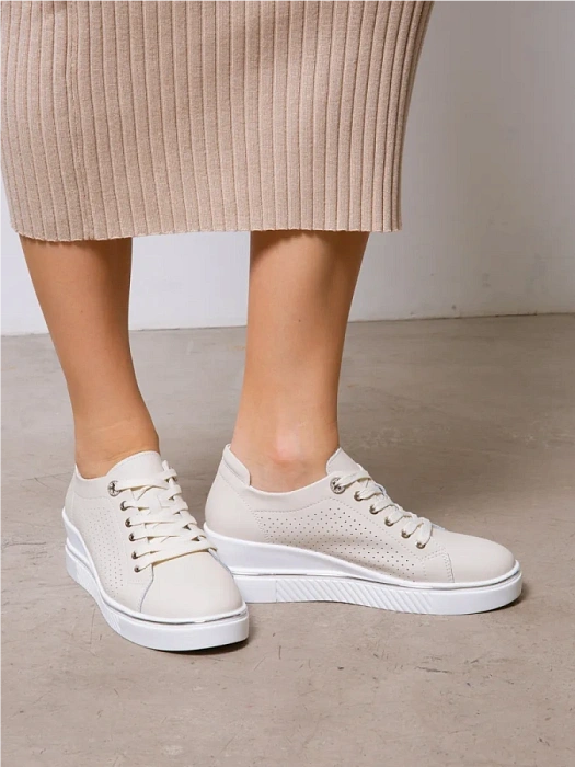 Женские кеды SOFIA-ALEXANDRA бежевые, артикул SA20544-WB