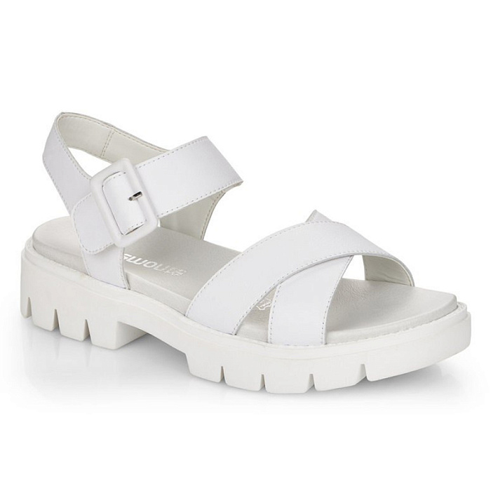 Женские сандалии REMONTE белые, артикул D7950-80