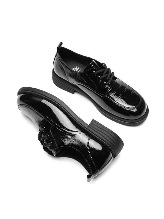 Женские туфли Donna Daniella  черные, артикул EH243-081