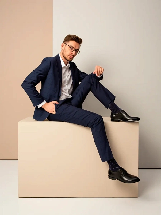 Мужские туфли BRUNO RENZONI  черные, артикул G189AB-G37A-BNP