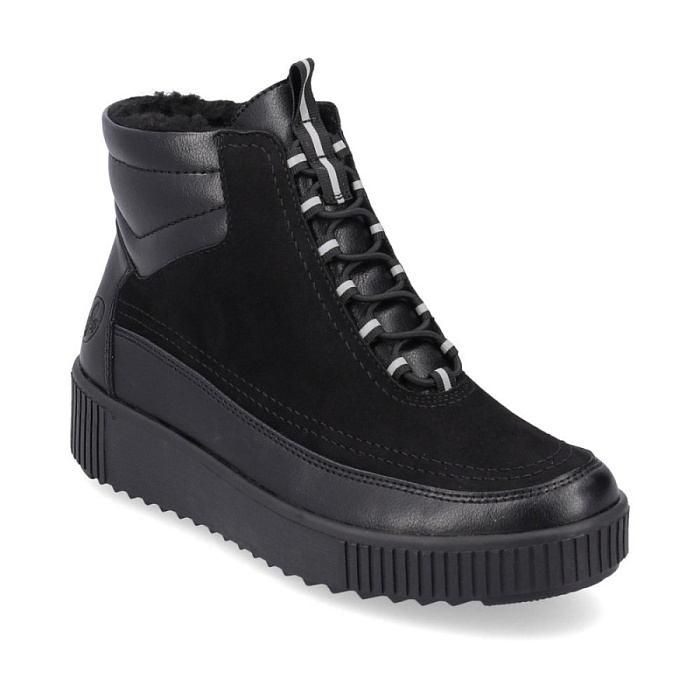 Женские ботинки basic RIEKER черные, артикул Y6455-00