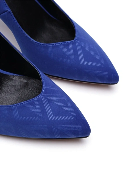 Женские туфли-лодочки FEDERICA RODARI синие, артикул 17E-H595-CT2-1