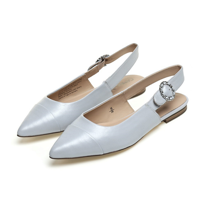 Женские слингбэки CAPRICE голубые, артикул 9-29402-42-849