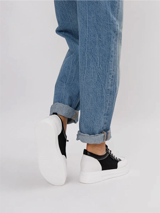 Женские кеды eObuv черные, артикул AW25-60-12