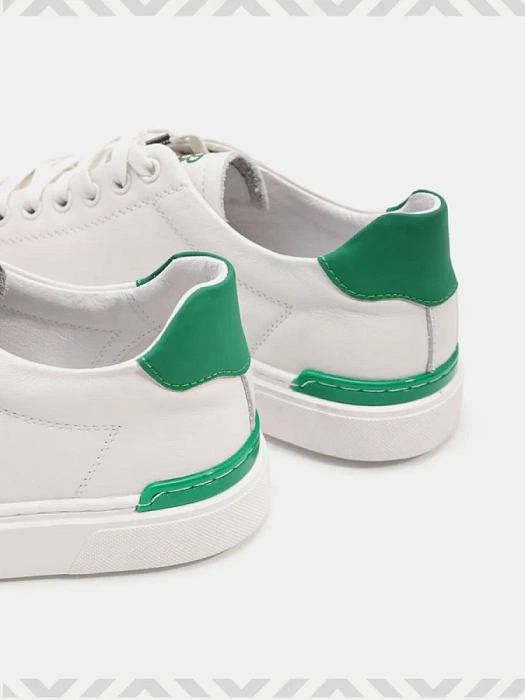 Мужские кеды BRUNO RENZONI  белые, артикул WZMC50060-01